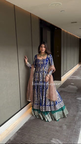 Peacock style dress