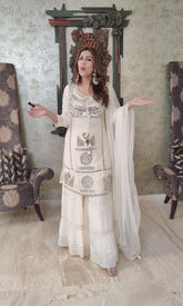 Haldi special mirror dress
