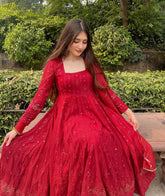 Idaho red anarkali