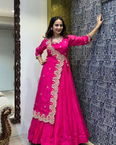 Angrakha style gown