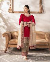 Pakistani red suit