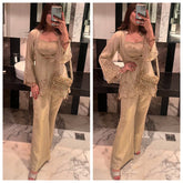 Yankita kapoor golden ethnic cord set