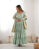 NKB-47 PISTA anarkali suit
