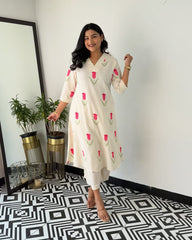 Tulip printed formal set