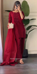 Red farshi salwaar