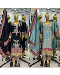 Heavy Embroidery Cording Sequence suit
