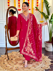 Chanderi suit