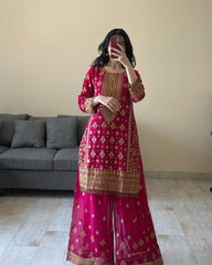 Pink party wear dress