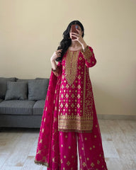 Pink party wear dress