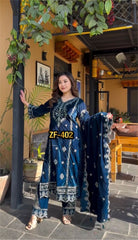 Festive season special velvet suit