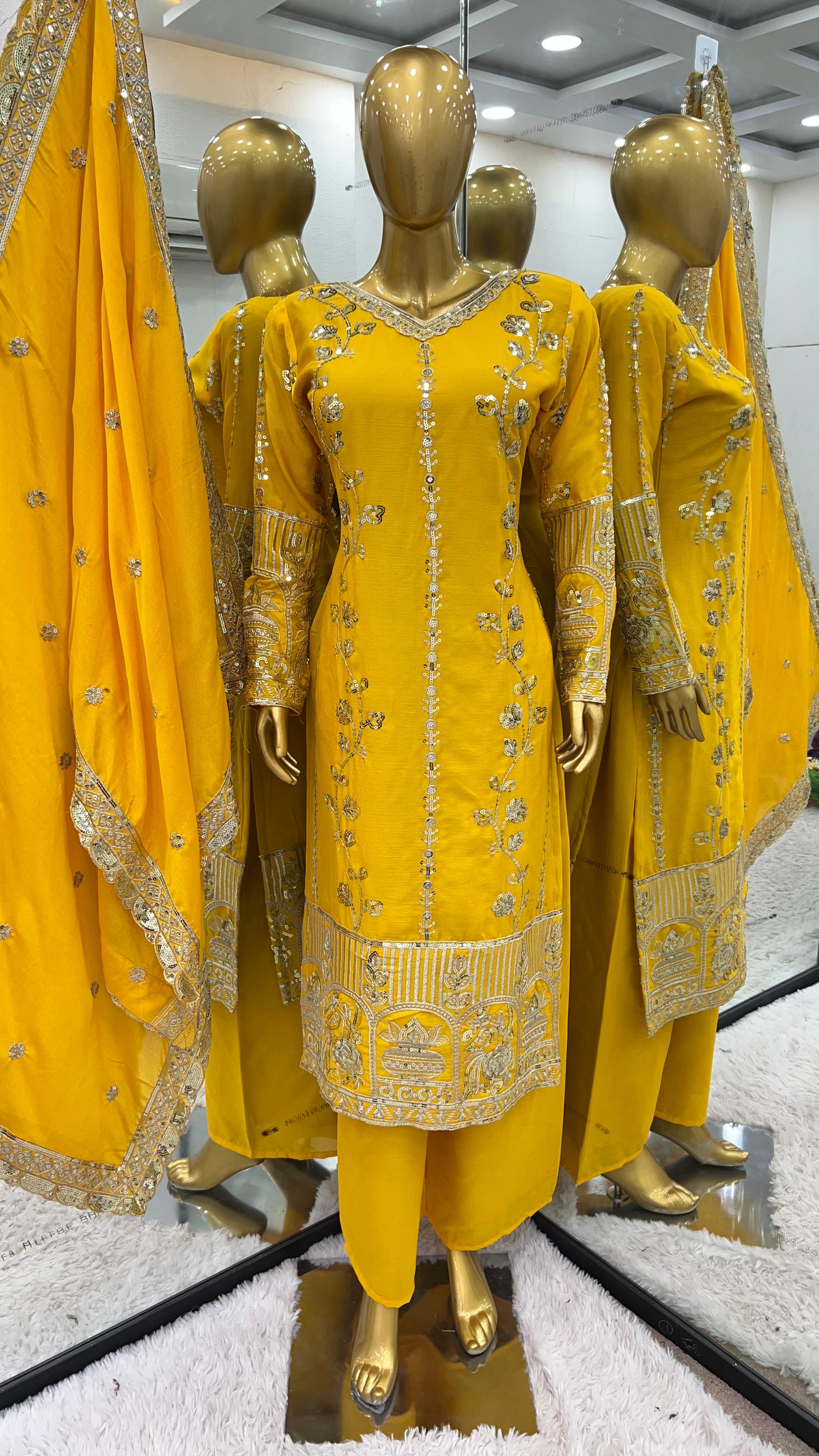 Haldi special chic suit