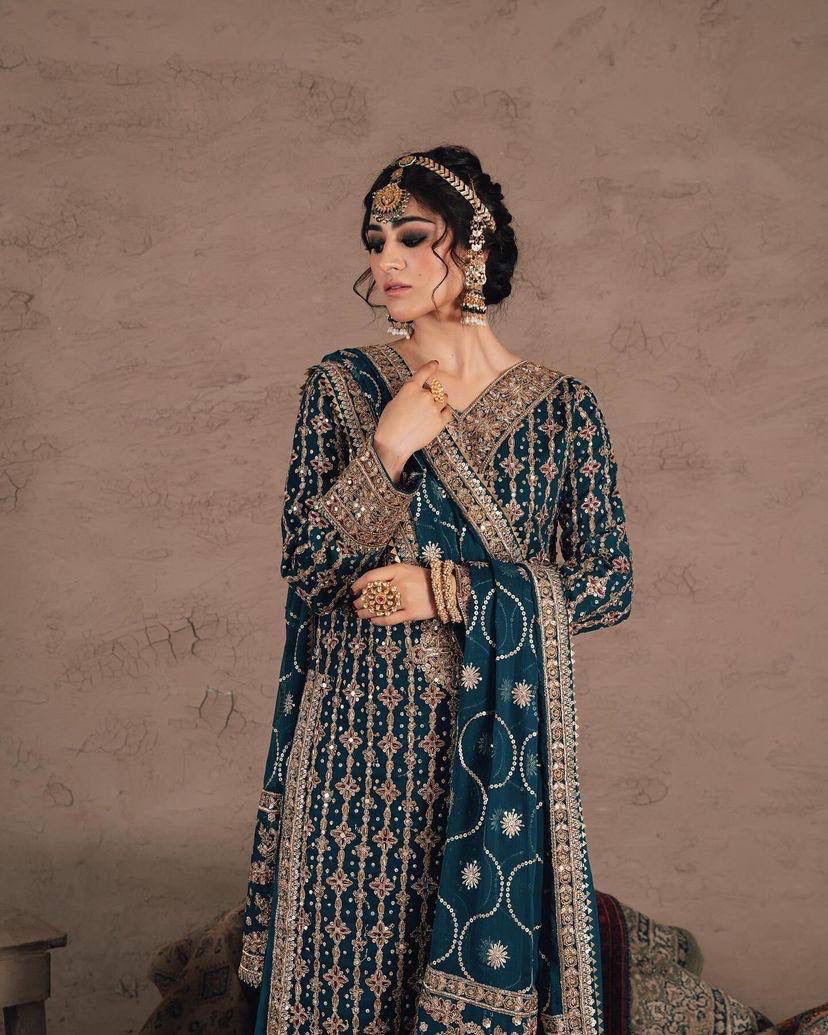 Diamond work palazzo set