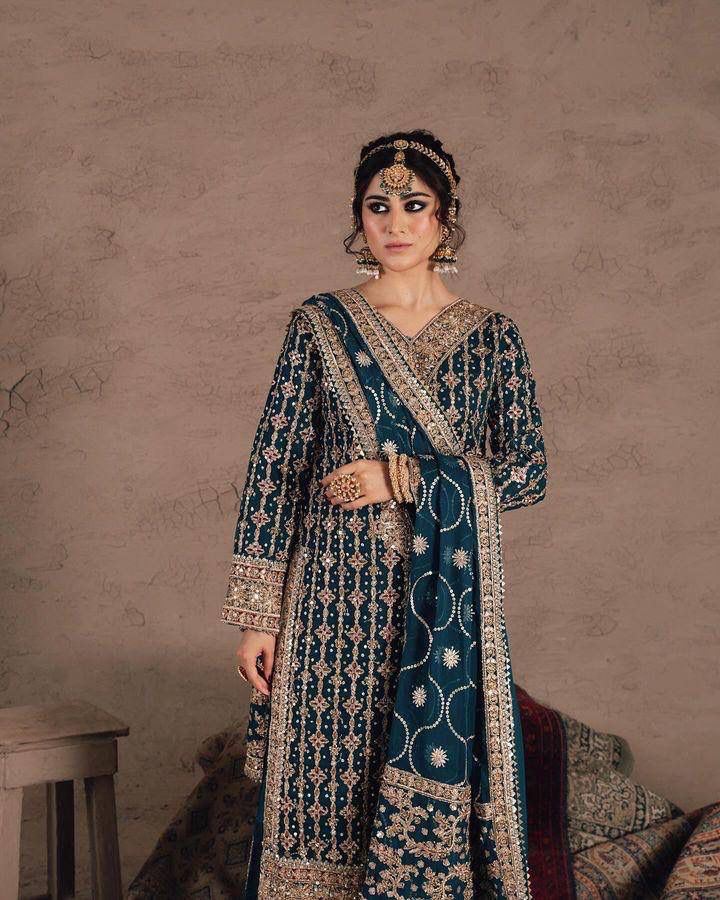 Diamond work palazzo set