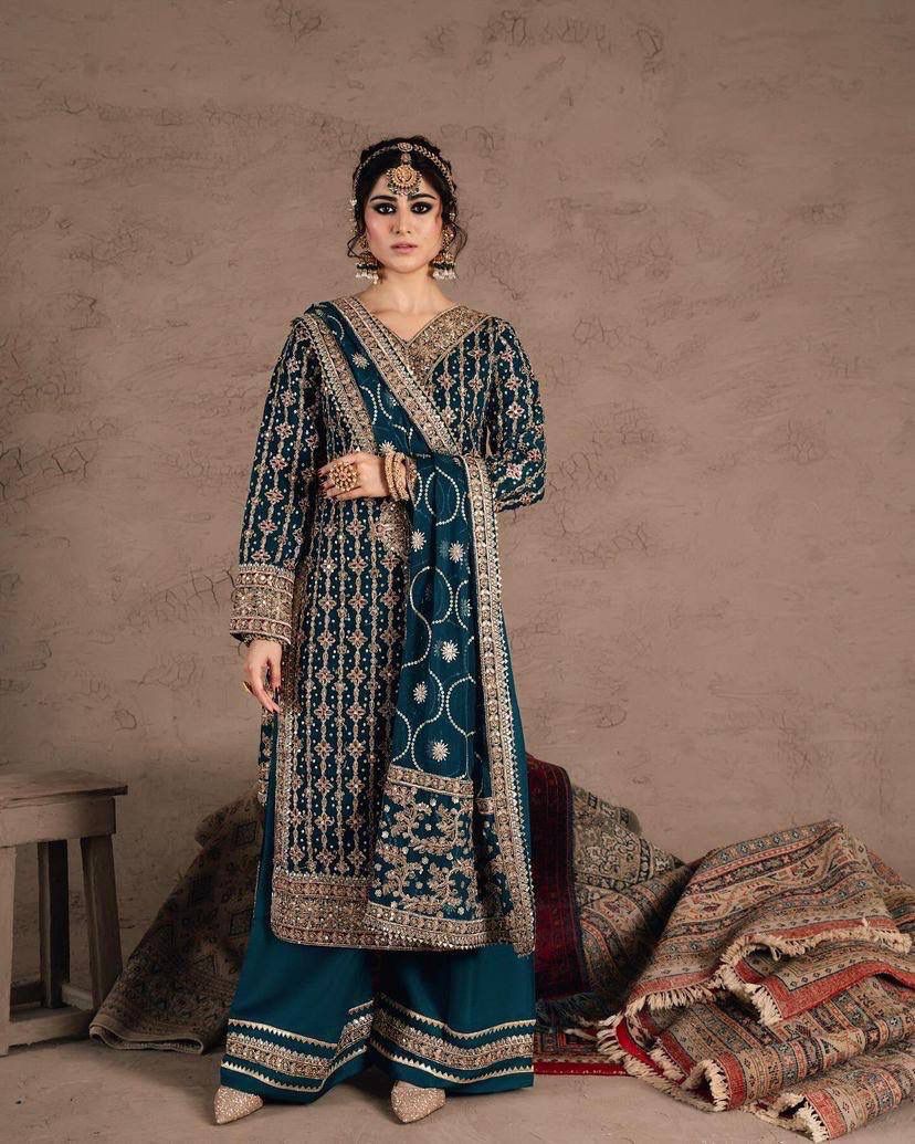 Diamond work palazzo set