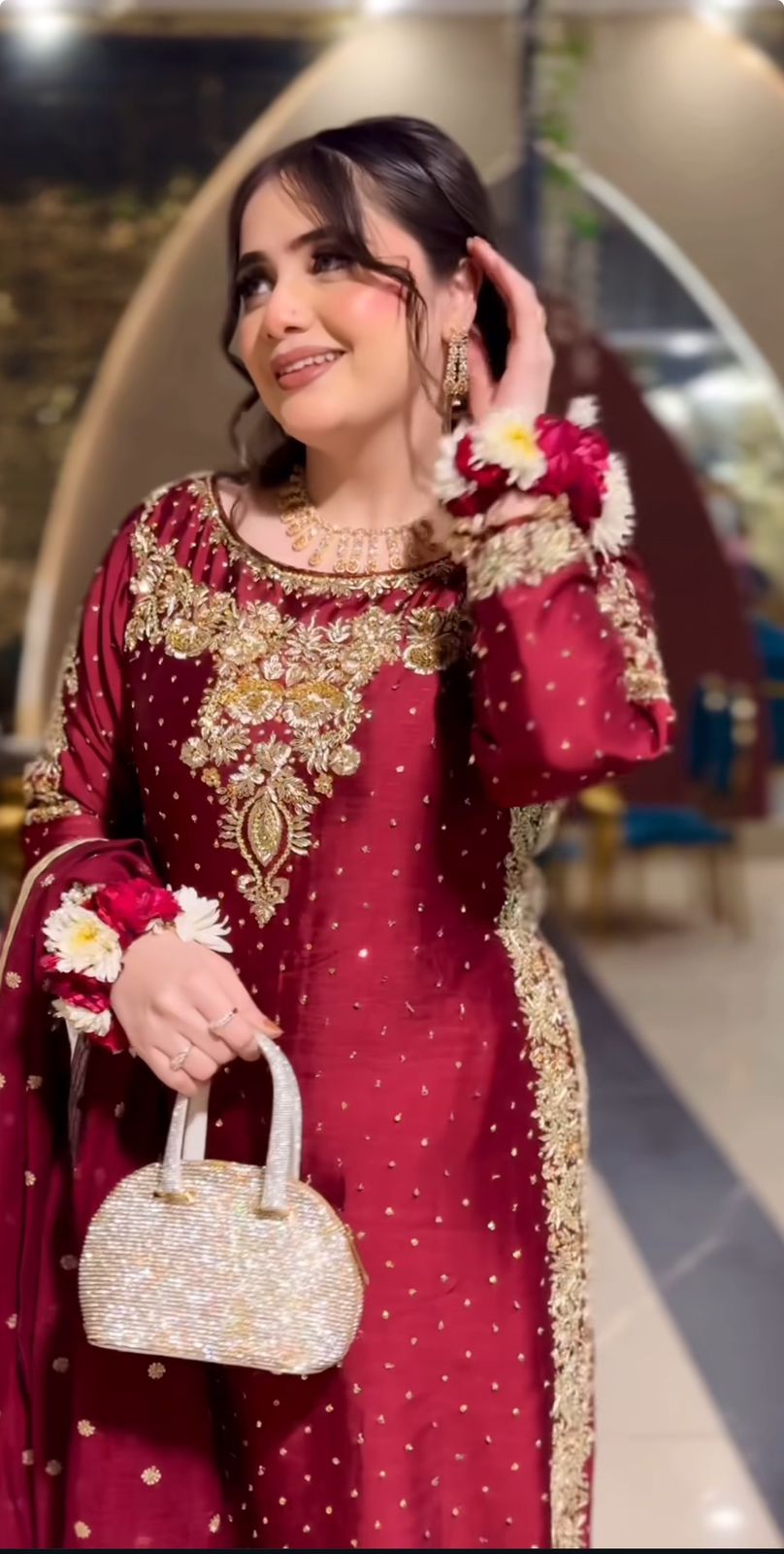 Satin silk suit
