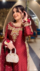 Satin silk suit
