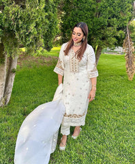 Top trending white suit