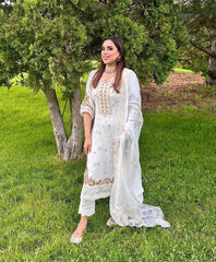 Top trending white suit