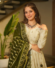 Beige lehenga