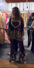 Yankita kapoor velvet co-ord set