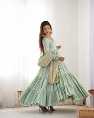 NKB-47 PISTA anarkali suit
