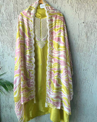 Summer special lemon yellow suit