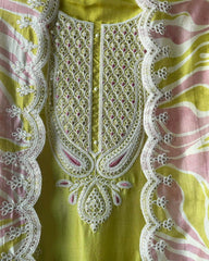 Summer special lemon yellow suit