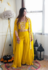 Indo Western haldi wear