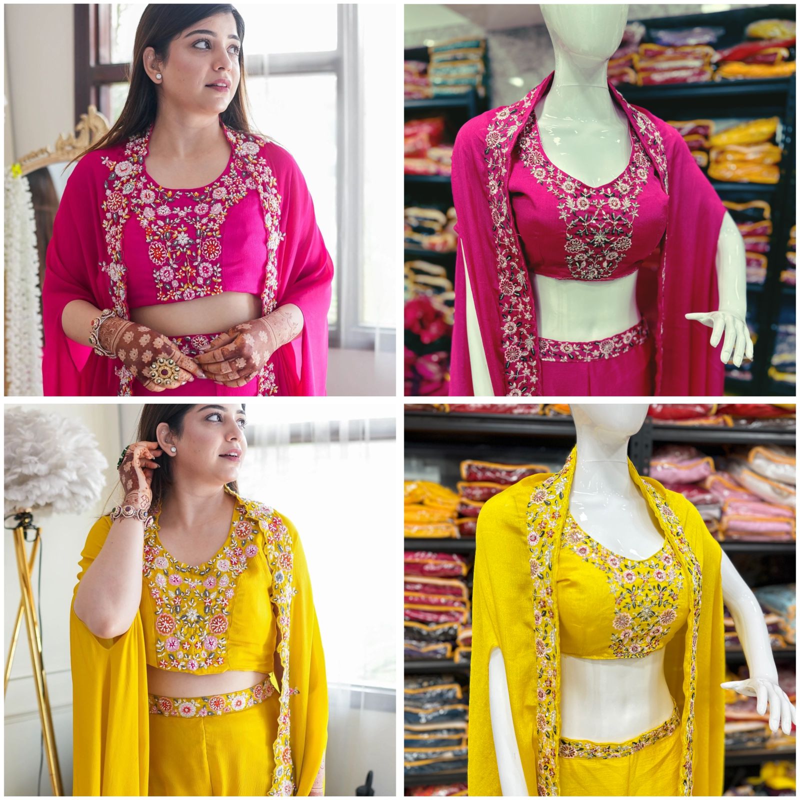 Indo Western haldi wear