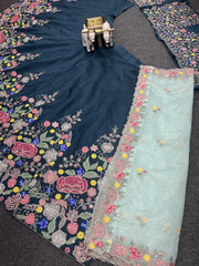 Floral lehanga for haldi