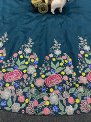 Floral lehanga for haldi