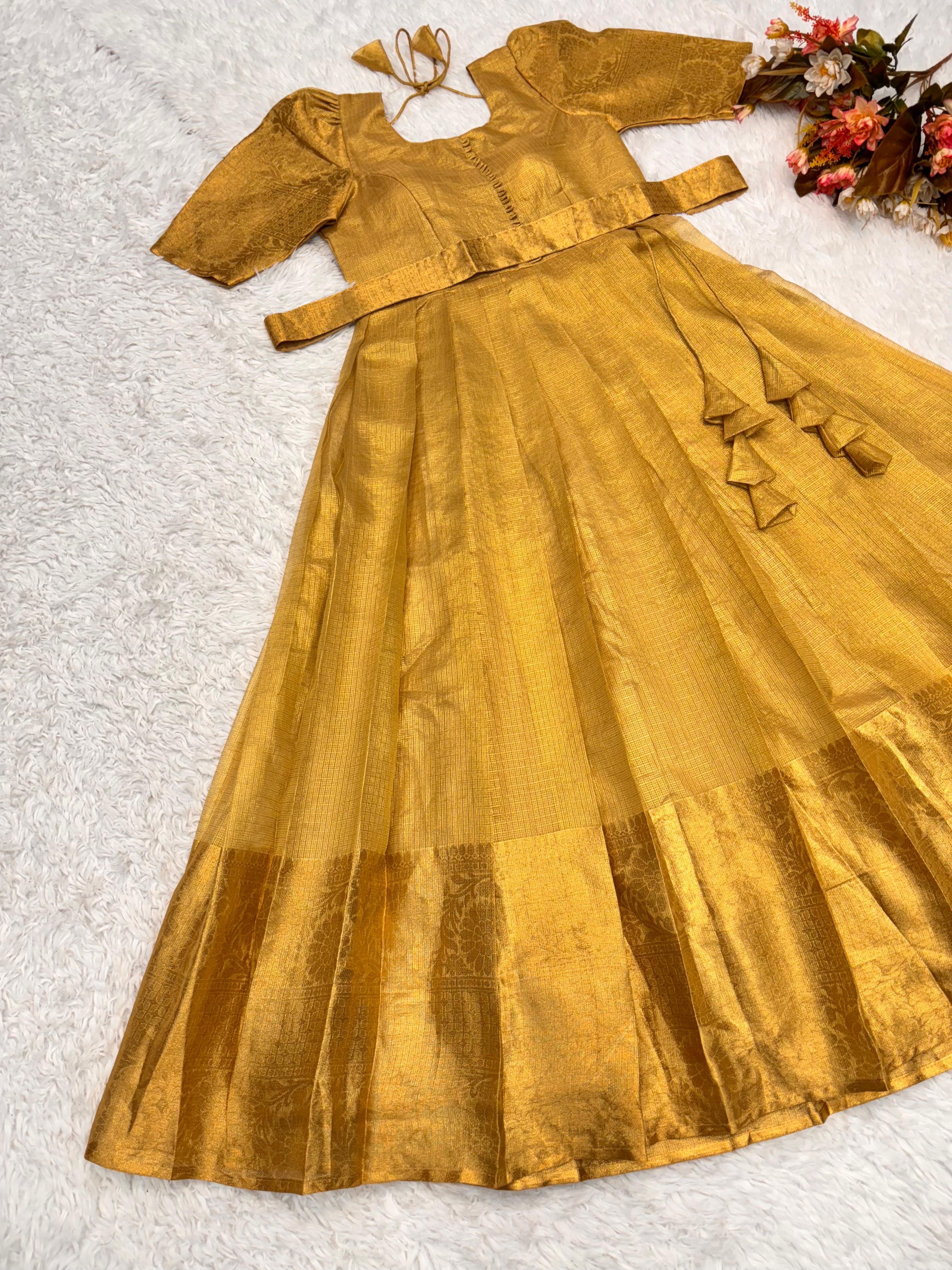 South Indian special golden gown