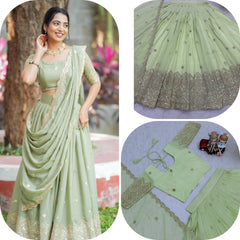 Pastel colour lehenga