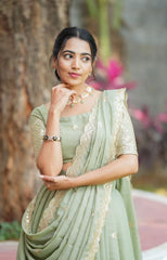 Pastel colour lehenga