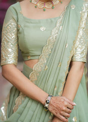 Pastel colour lehenga