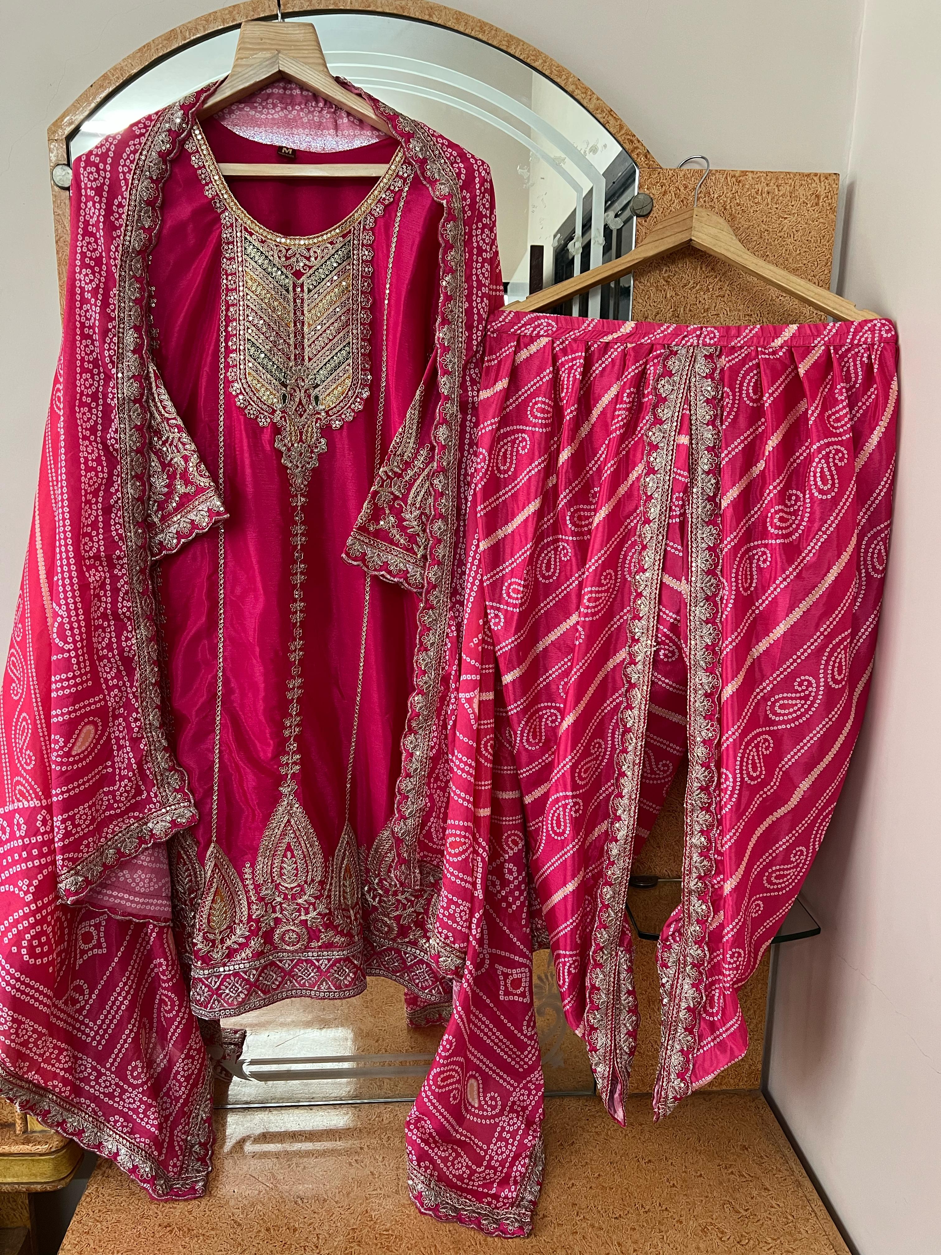 Dhoti nd peplum style top set