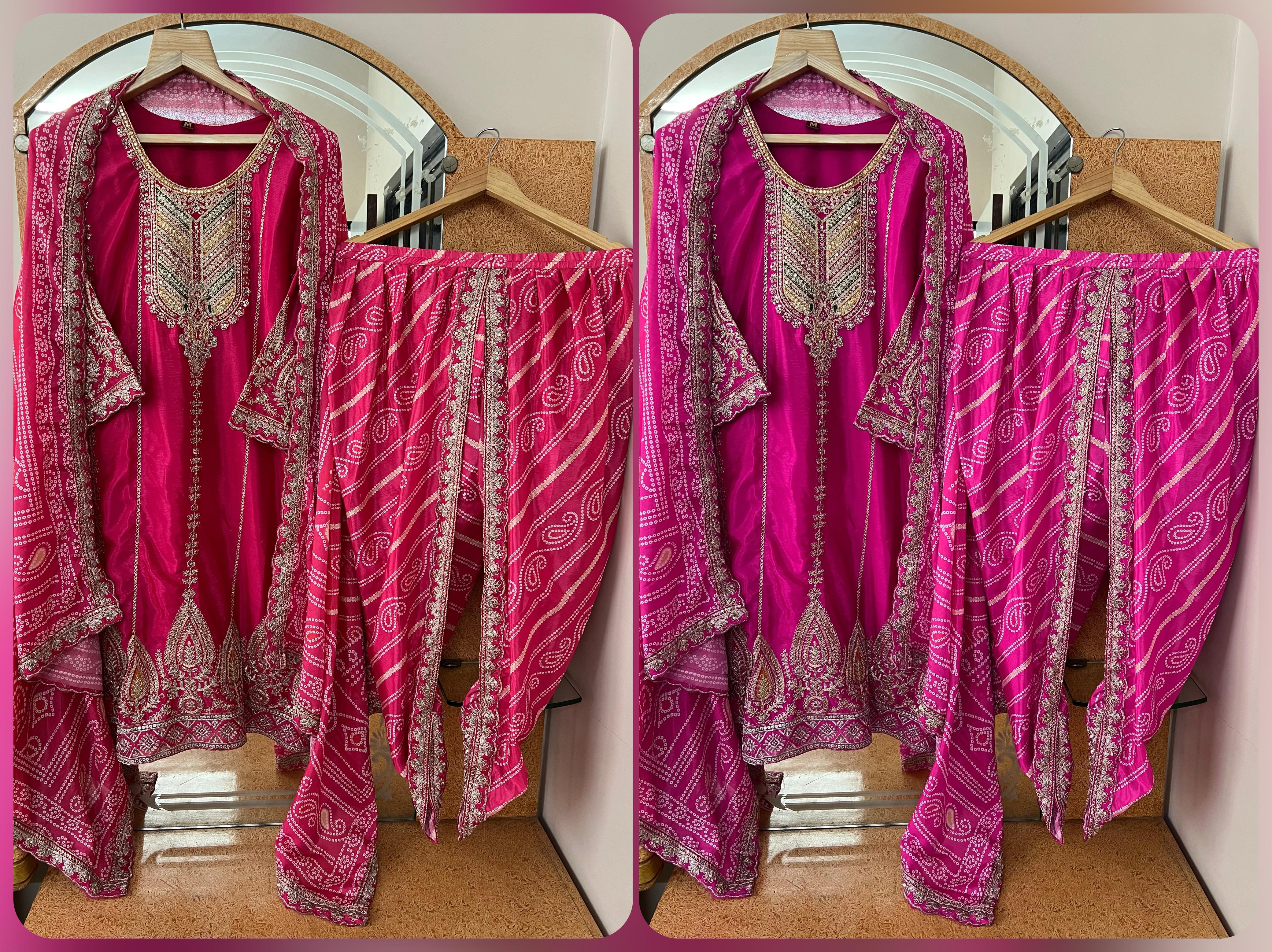 Dhoti nd peplum style top set