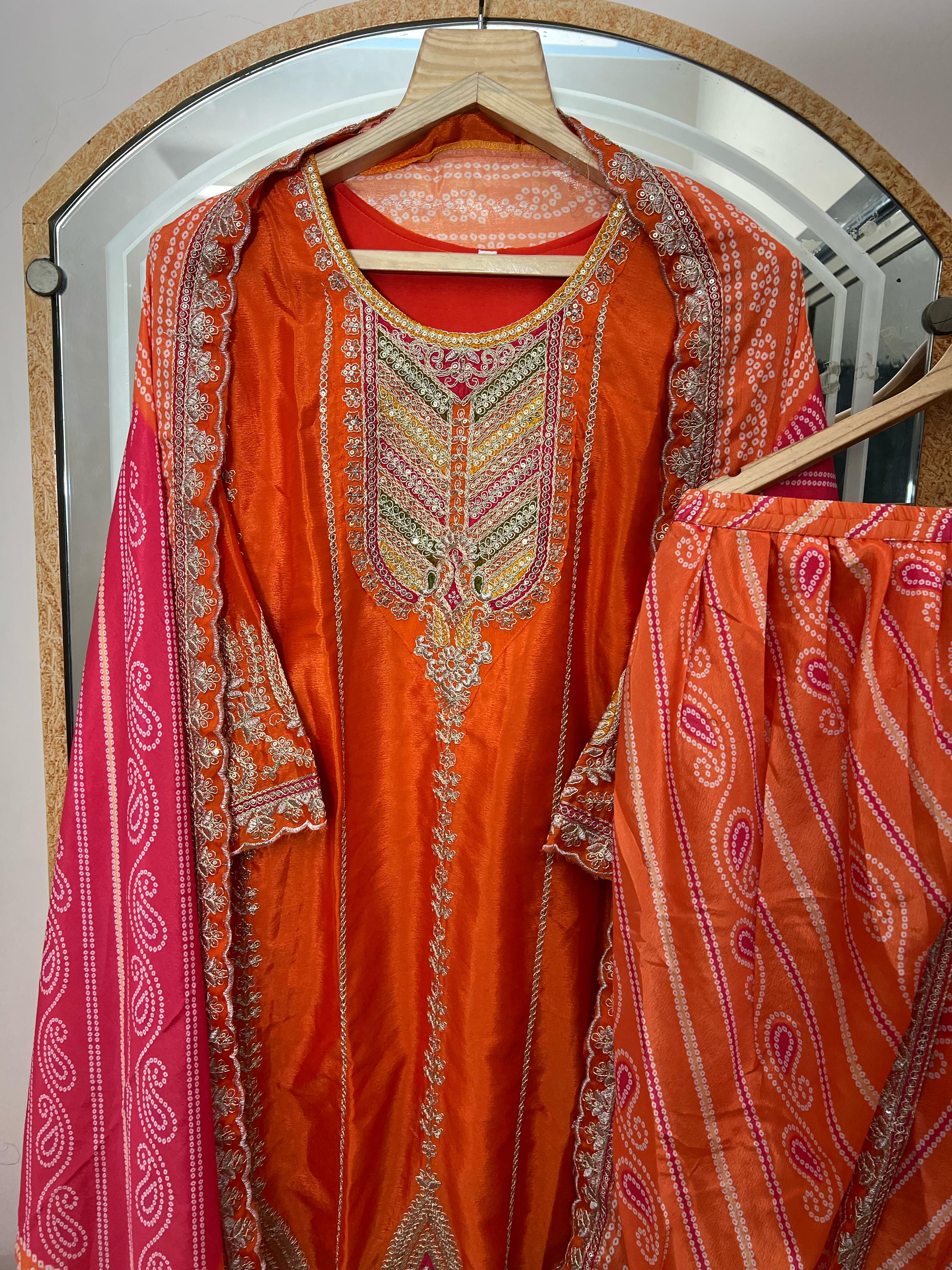 Dhoti nd peplum style top set