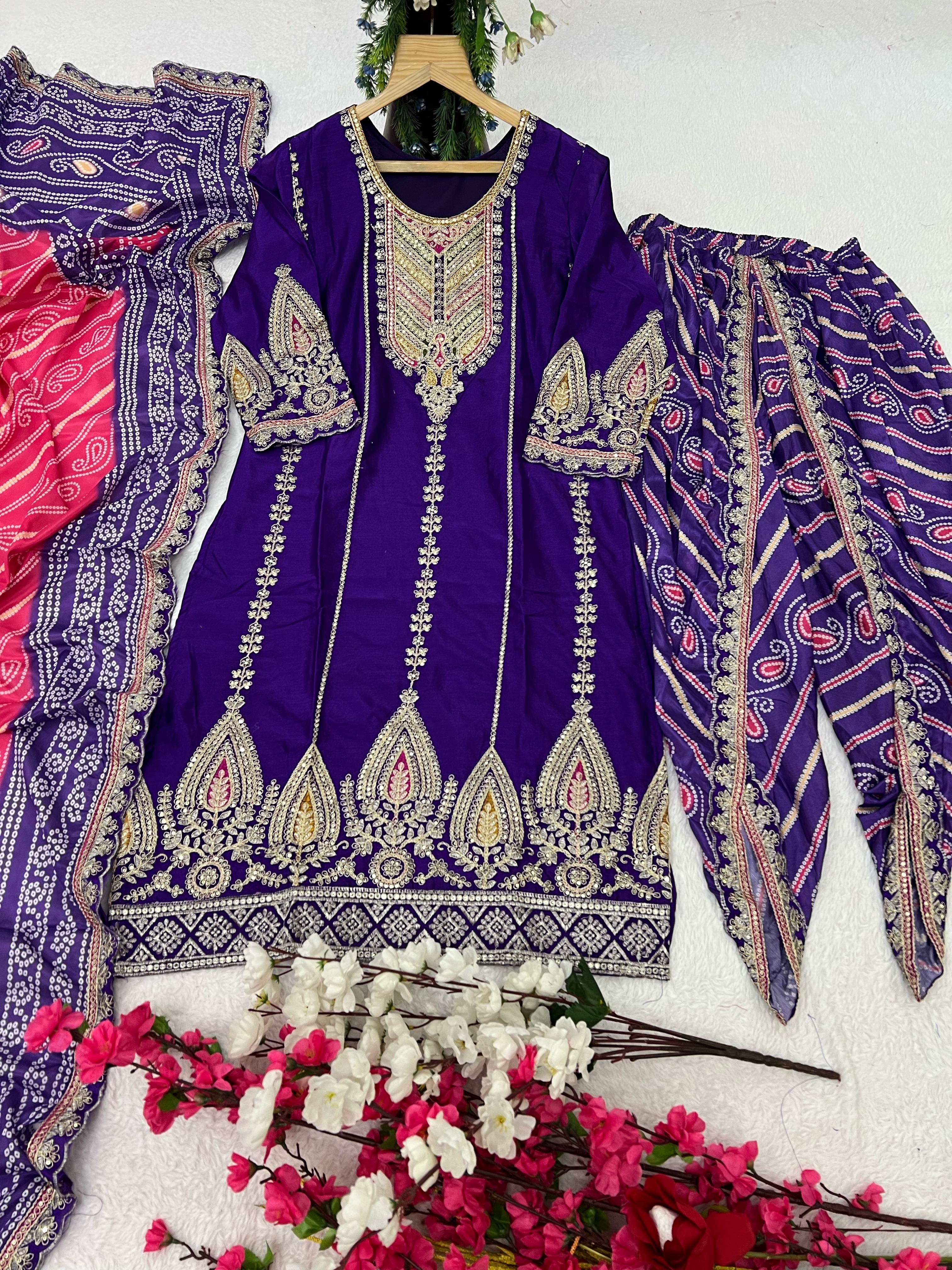 Dhoti nd peplum style top set