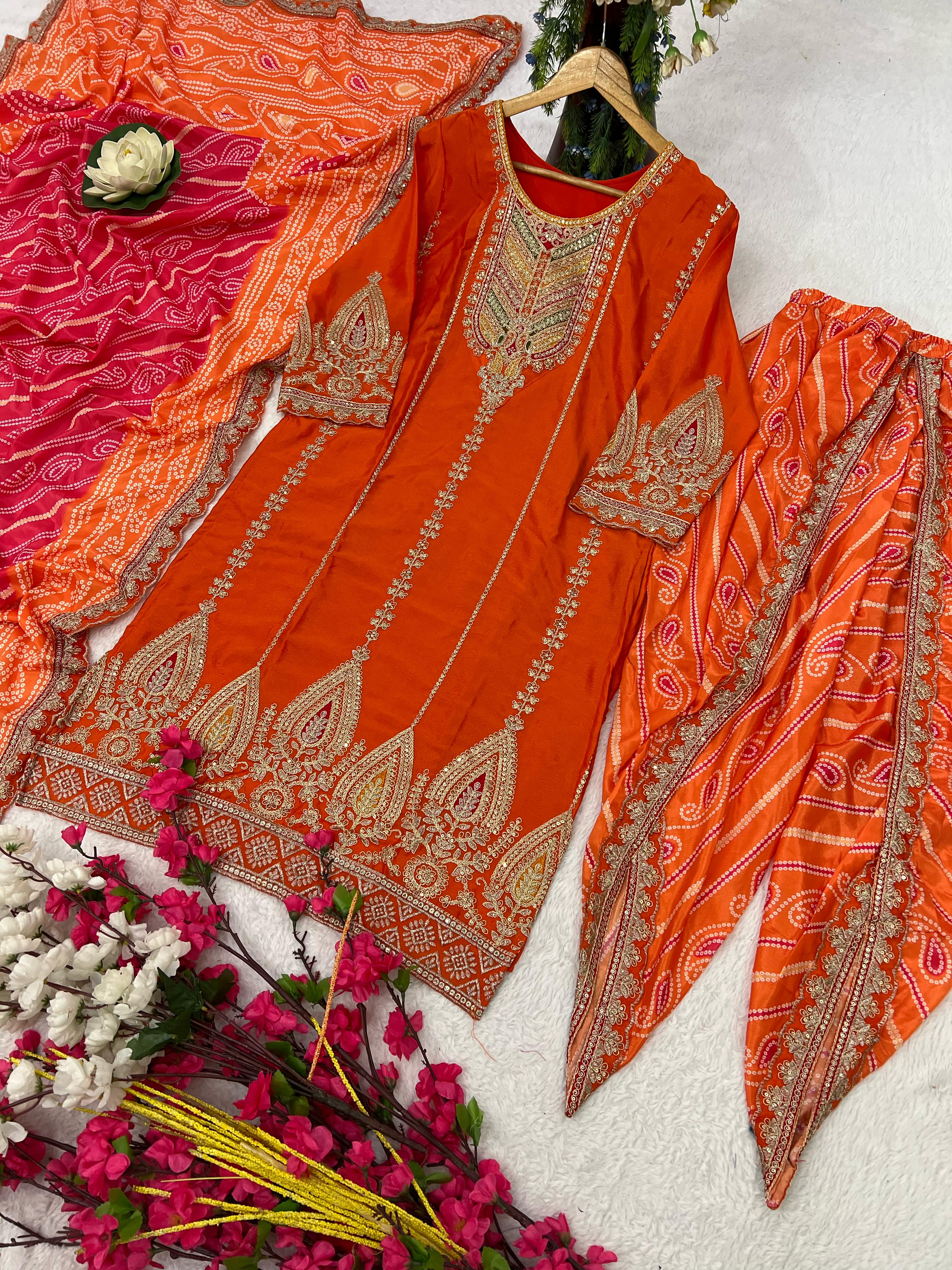 Dhoti nd peplum style top set