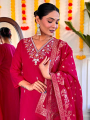 Chanderi suit