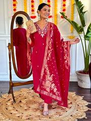 Chanderi suit