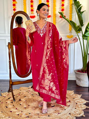 Chanderi suit
