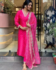 Muslin silk summer suit