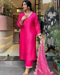 Muslin silk summer suit