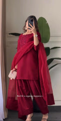 Red farshi salwaar