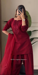 Red farshi salwaar