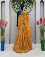 Most Elegant Yellow Saree