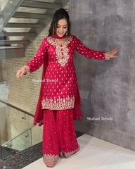 Fancy Top-Dupatta  Gharara