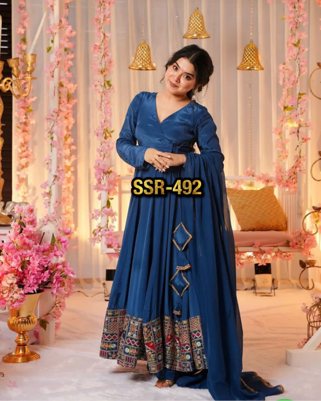 Anagrakha Style Blue Gown